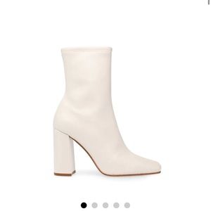 Steve Madden Lynden Bone White Booties